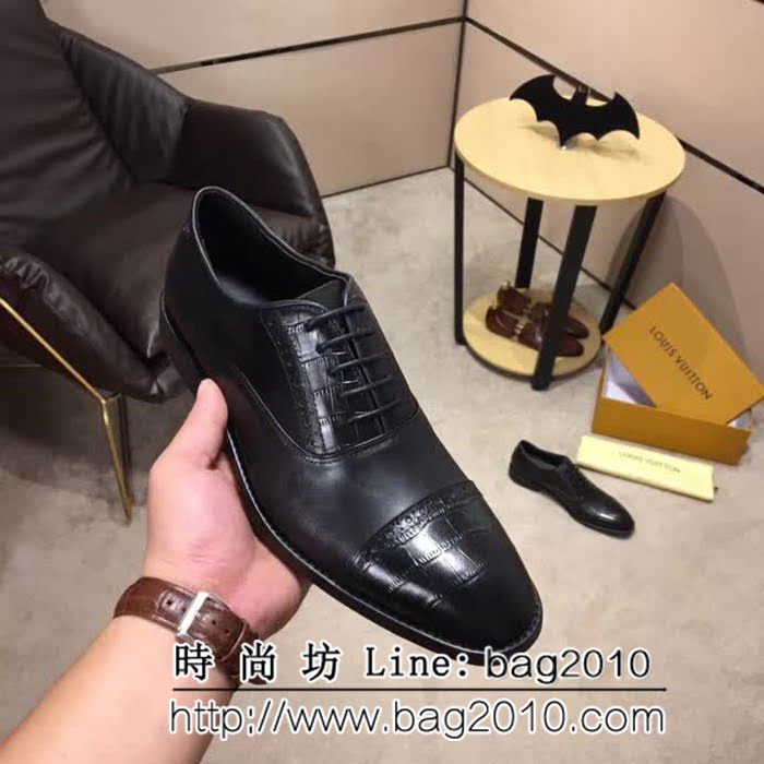 路易威登LV 頂級品質 2019春款專櫃同步發售 男士牛皮鞋 8FX2058